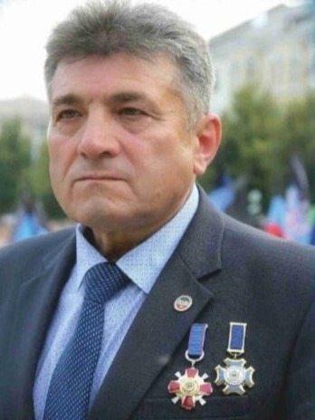 Гизоев Владимир Сергеевич. Председатель Общественного совета. Пенсионер, Почетный гражданин города Макеевки. Дата вхождения в состав Общественного совета: 28.05.2025..